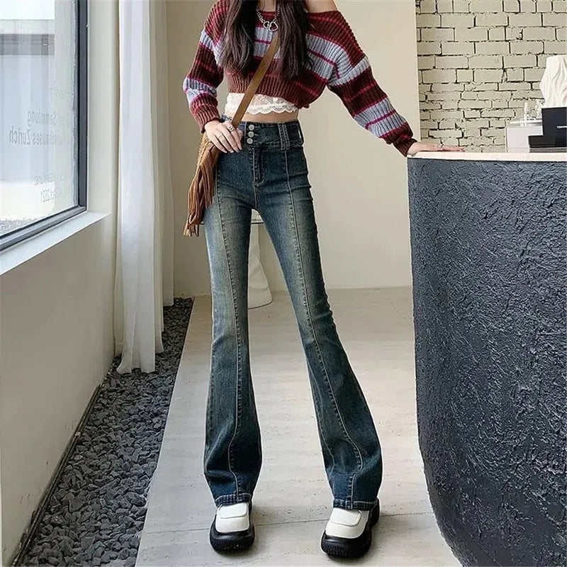 Harajuku Stretch Trousers Denim Pants