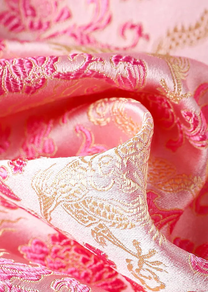 Embroidered Button Silk Waistcoat Sleeveless