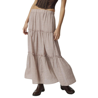 Tiered Frill Trim Skirt