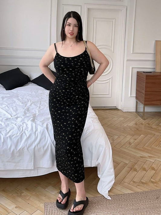 Slip Dress Plus-size No Cardigan