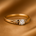 Classic Gold Zirconia Ring