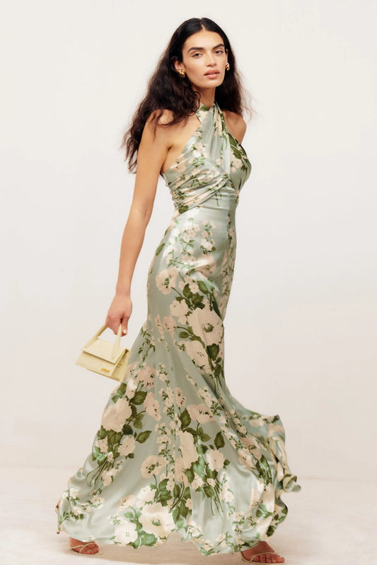 Halter Neck Maxi Dress