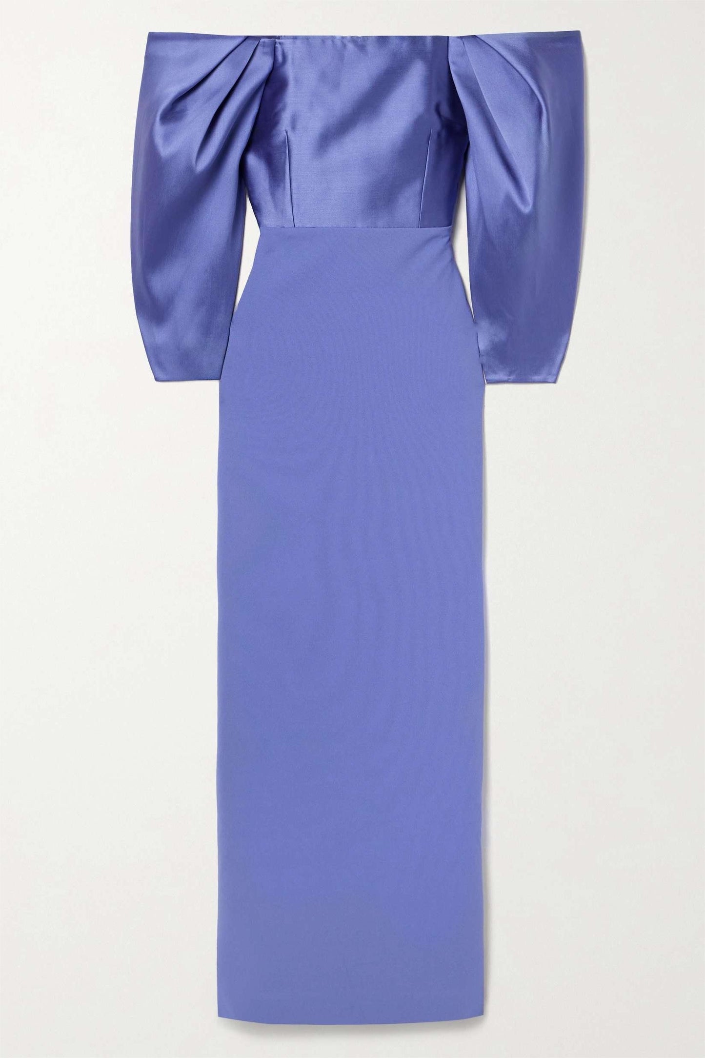 Satin Off-shoulder Maxi Dress