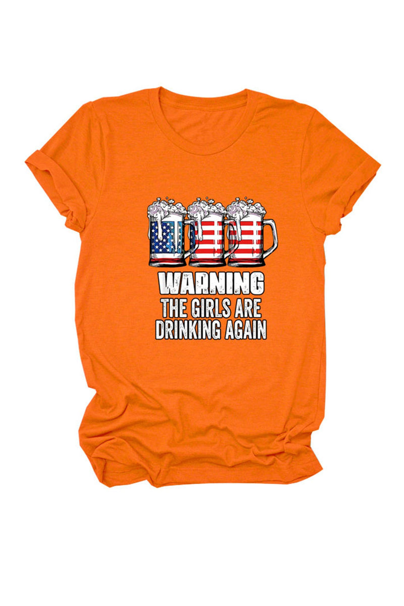 Warning the Are Printed T-shirt