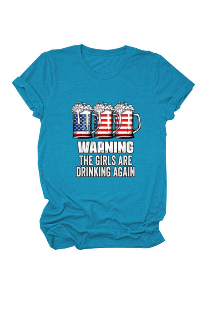 Warning the Are Printed T-shirt