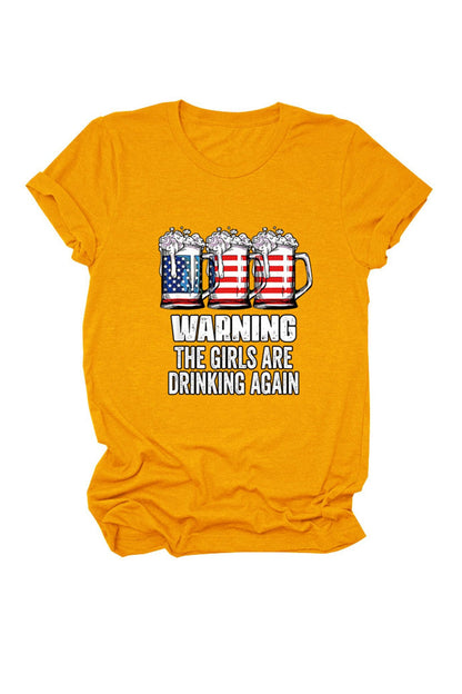 Warning the Are Printed T-shirt
