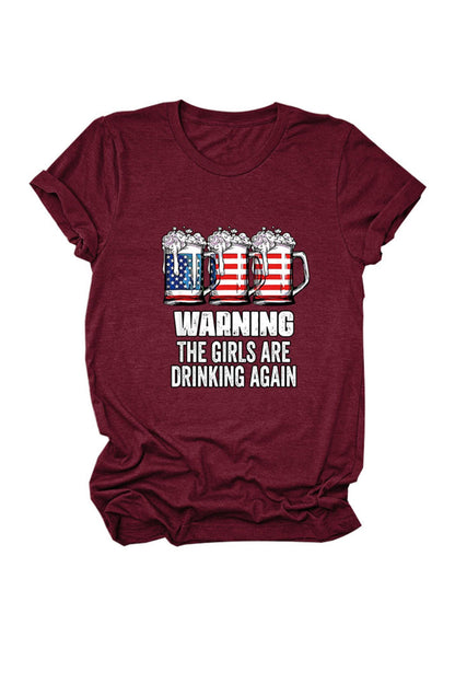 Warning the Are Printed T-shirt