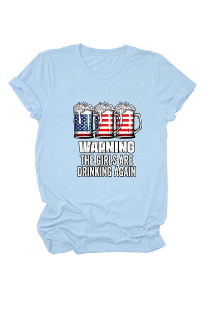 Warning the Are Printed T-shirt