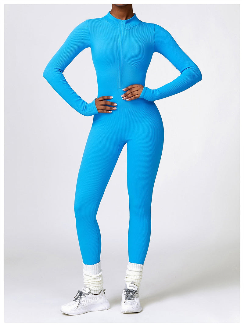 Serena - Zip Up Jumpsuit Long Sleeve