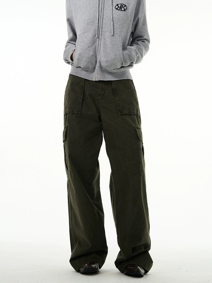 Versatile Wide Leg Workwear Pants