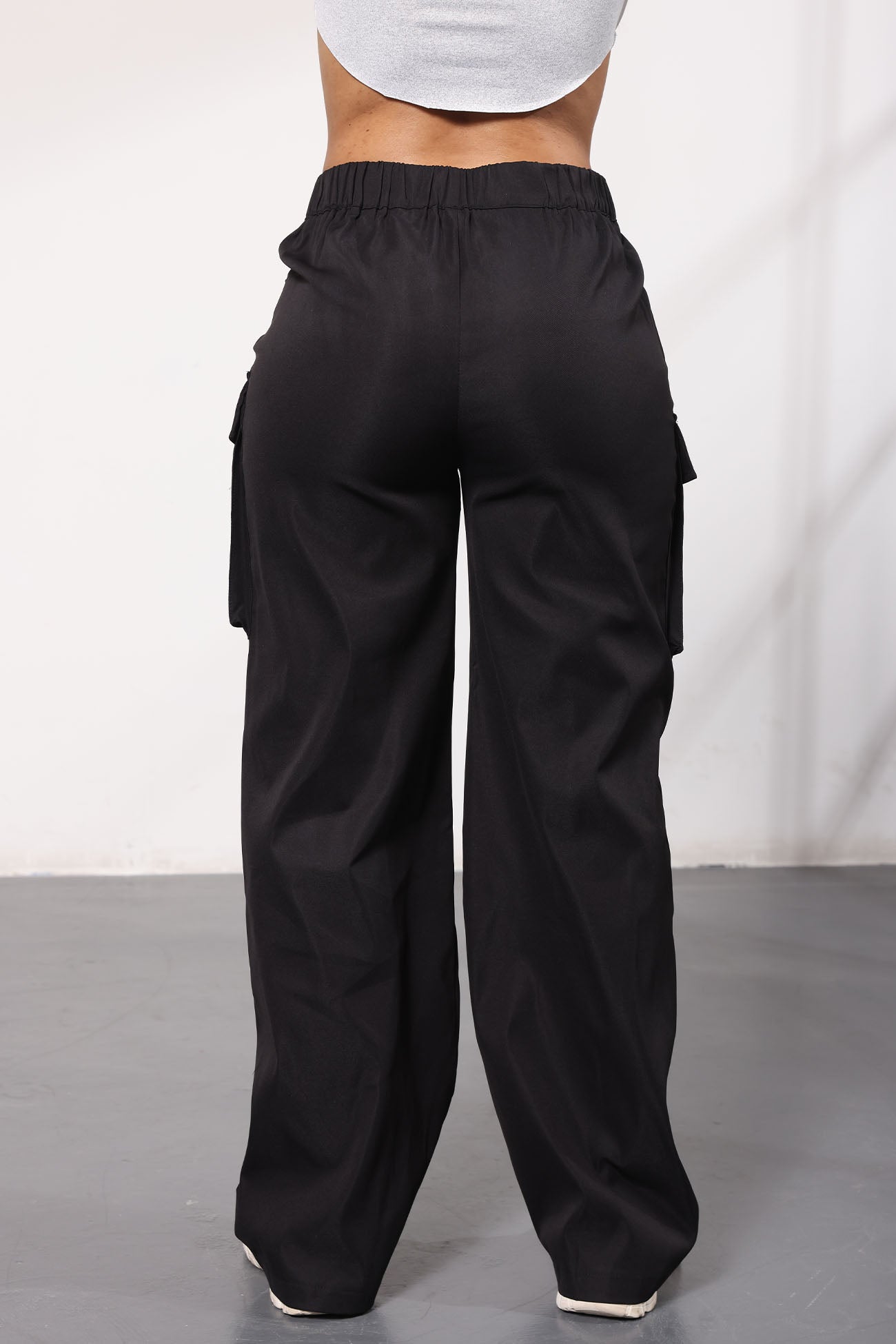 Wide Leg Cargo Pants With Pockets