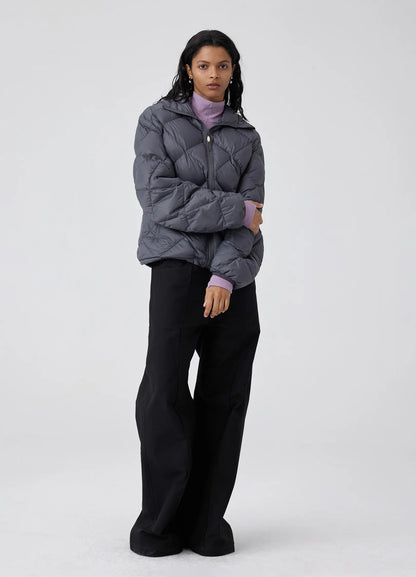 Front Seam Wide-leg Pants