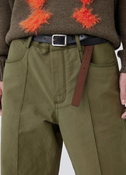 Front Seam Wide-leg Pants