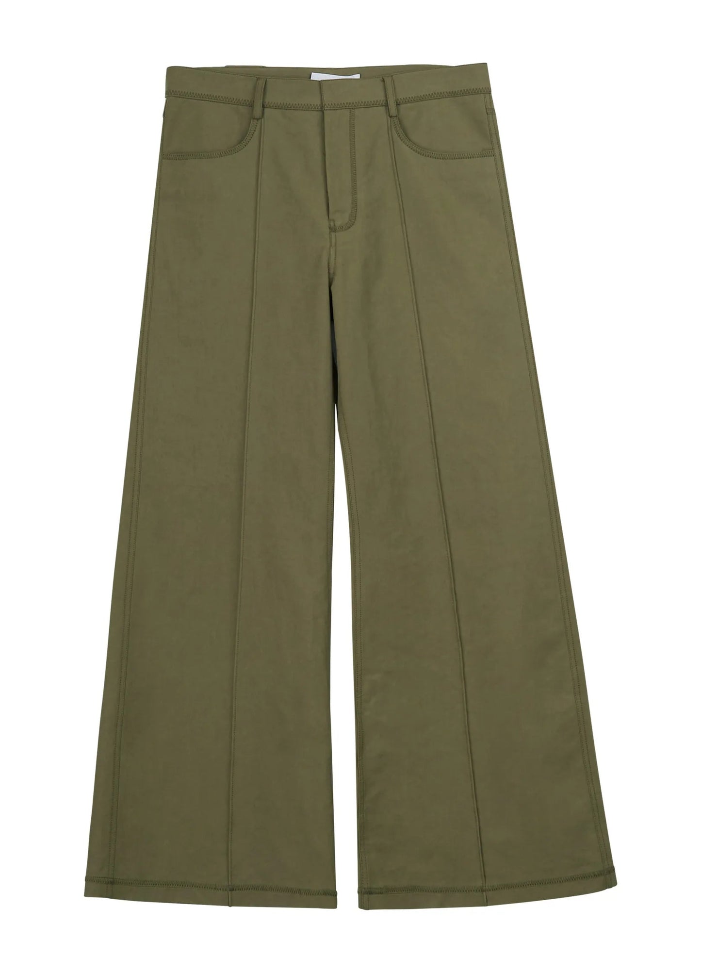 Front Seam Wide-leg Pants