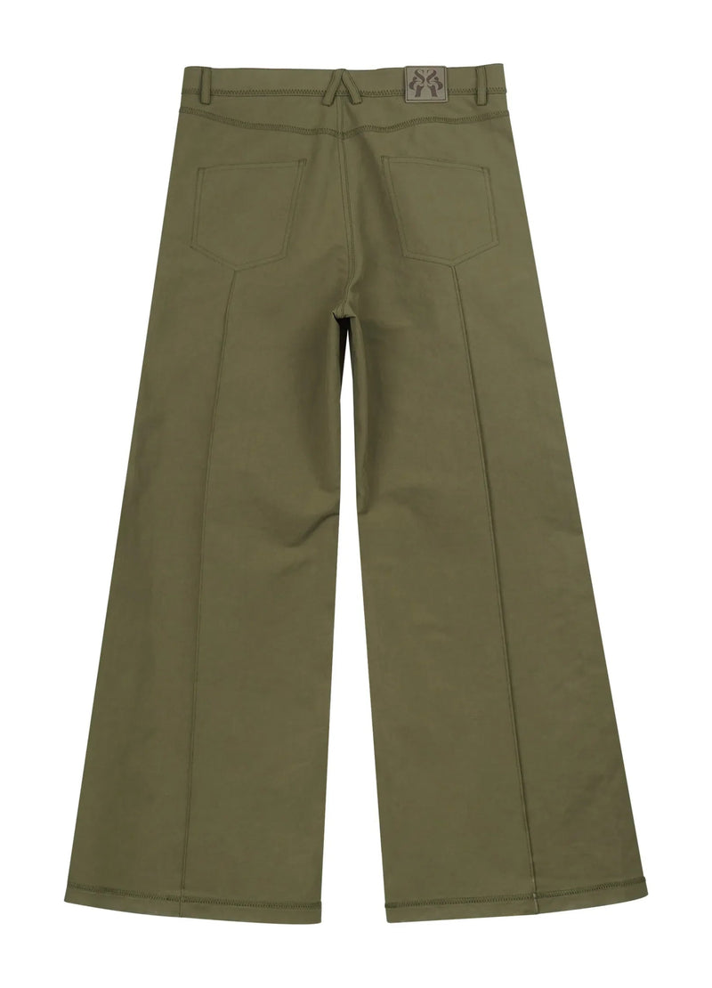 Front Seam Wide-leg Pants