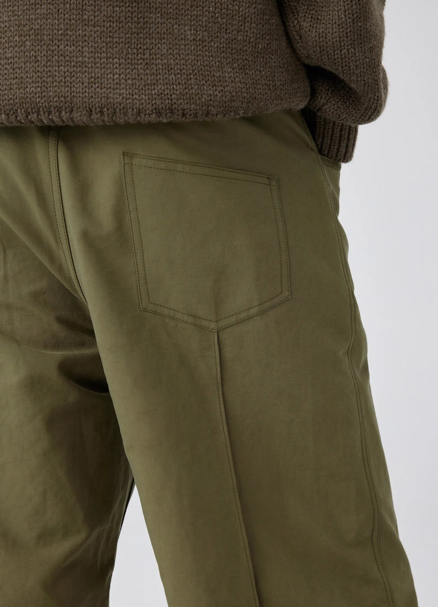 Front Seam Wide-leg Pants