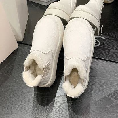 New Warm Rubber Thick Sole Comfortable Snow Boot