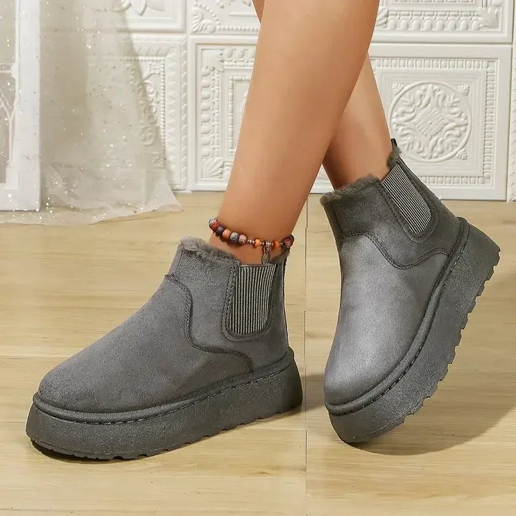New Warm Rubber Thick Sole Comfortable Snow Boot