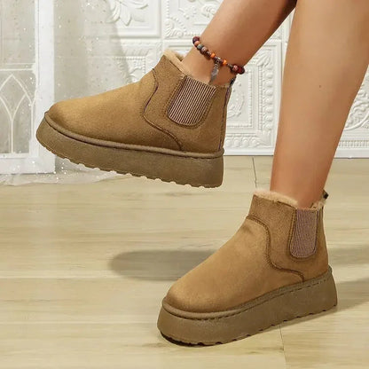 New Warm Rubber Thick Sole Comfortable Snow Boot