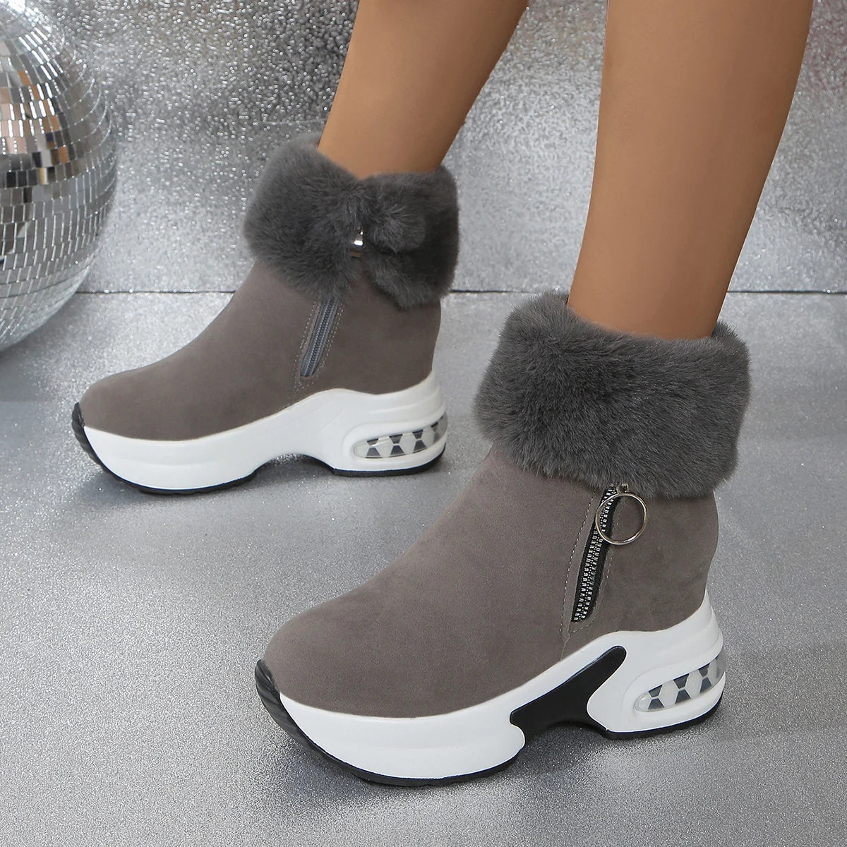 Winter Boots New Warm Comfortable Platform Snow Boots Lightweight Causal Shoes for Zapatos De Mujer