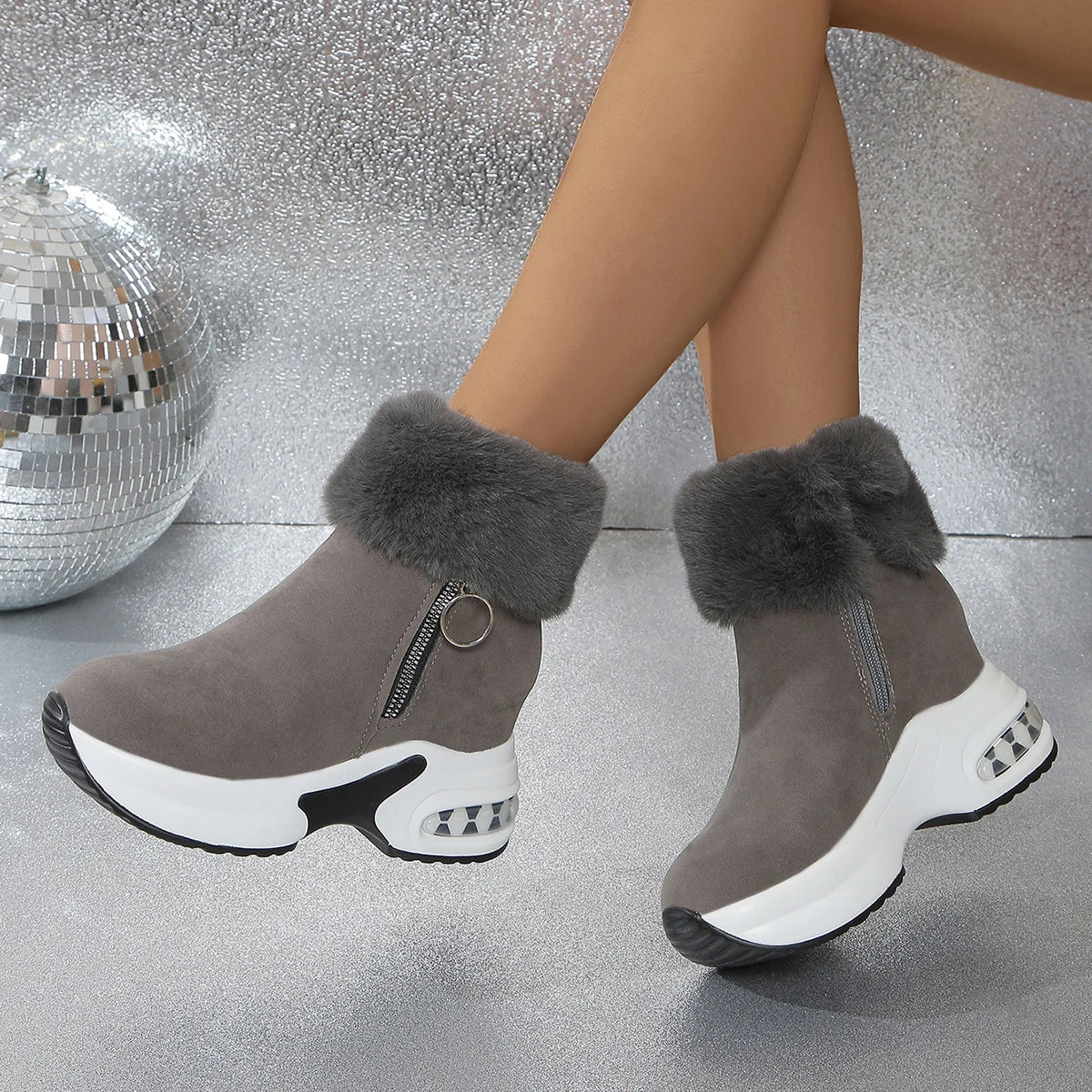 Warm Comfortable Platform Lightweight Snow Boot