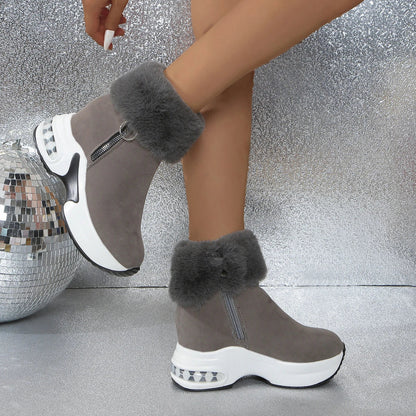 Winter Boots New Warm Comfortable Platform Snow Boots Lightweight Causal Shoes for Zapatos De Mujer