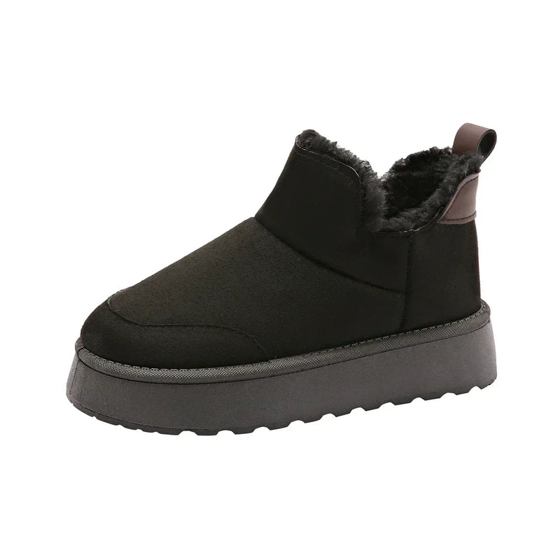 Winter Fur Snow Boots Low-top Warm Fur Shoes and Winter Short Boots Super Mini Outer Wear Non-slip