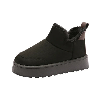 Winter Fur Snow Boots Low-top Warm Fur Shoes and Winter Short Boots Super Mini Outer Wear Non-slip