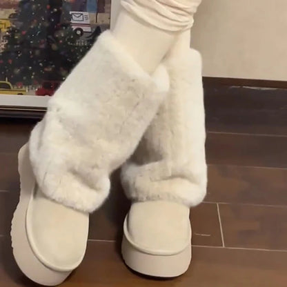 Platform Warm Slip-on Comfort Outdoor Snow Boot