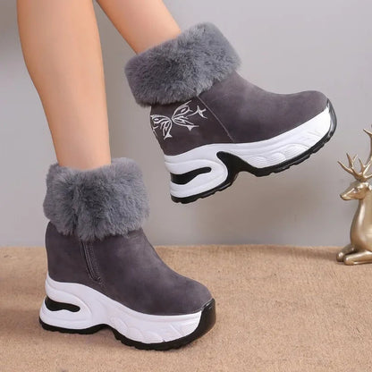 Winter Boots Thick Bottom Ankle Boots New Warm and Comfortable Snow Boots for Plush Fashionable Shoes