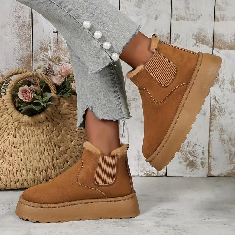 Winter Short Plush Warm New Suede Fashionable Snow Boot