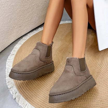 Winter Short Plush Warm New Suede Fashionable Snow Boot
