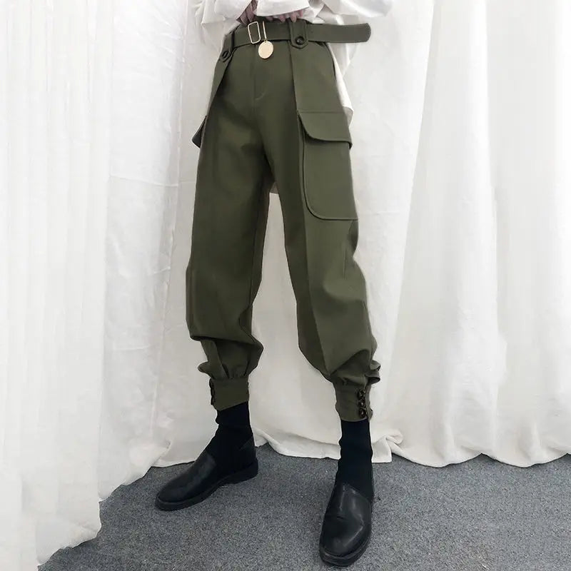 High Waist Harajuku Cargo Halloween Pants