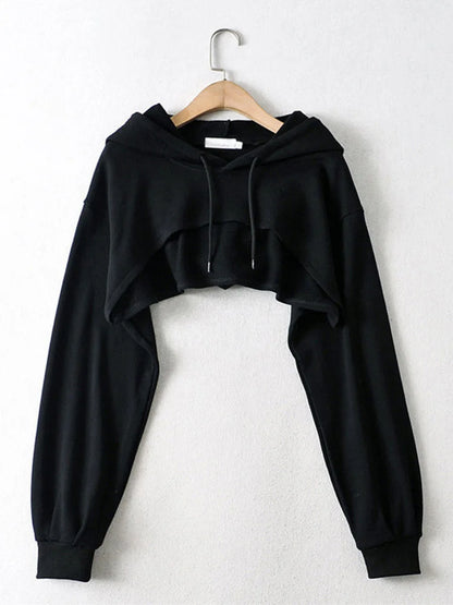 With Hat Hoodies Basic Design Young Korean Mujer All-match Teens Simple Cool Loose Y2k Cozy Street Wear Popular