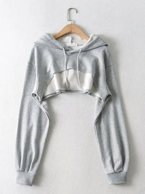 With Hat Hoodies Basic Design Young Korean Mujer All-match Teens Simple Cool Loose Y2k Cozy Street Wear Popular