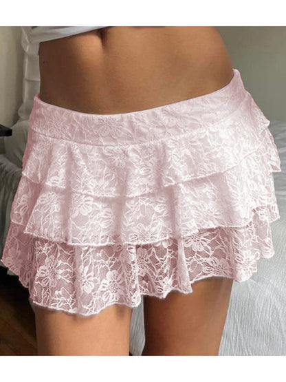 Elastic Low Waist Skirt