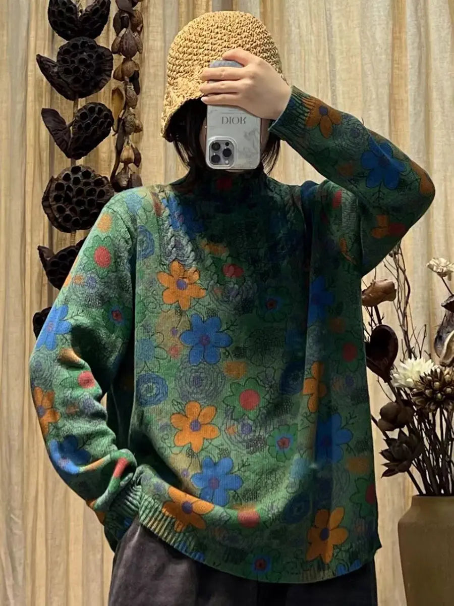 Knitted Turtleneck Sweater