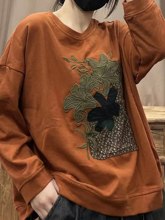 Lily Embroidery Sweatshirt