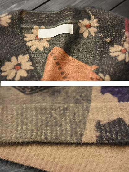 Cat Knitted Warm Sweater