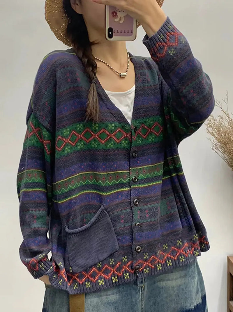 Geometric Knitted Sweater