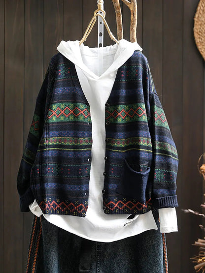 Geometric Knitted Sweater