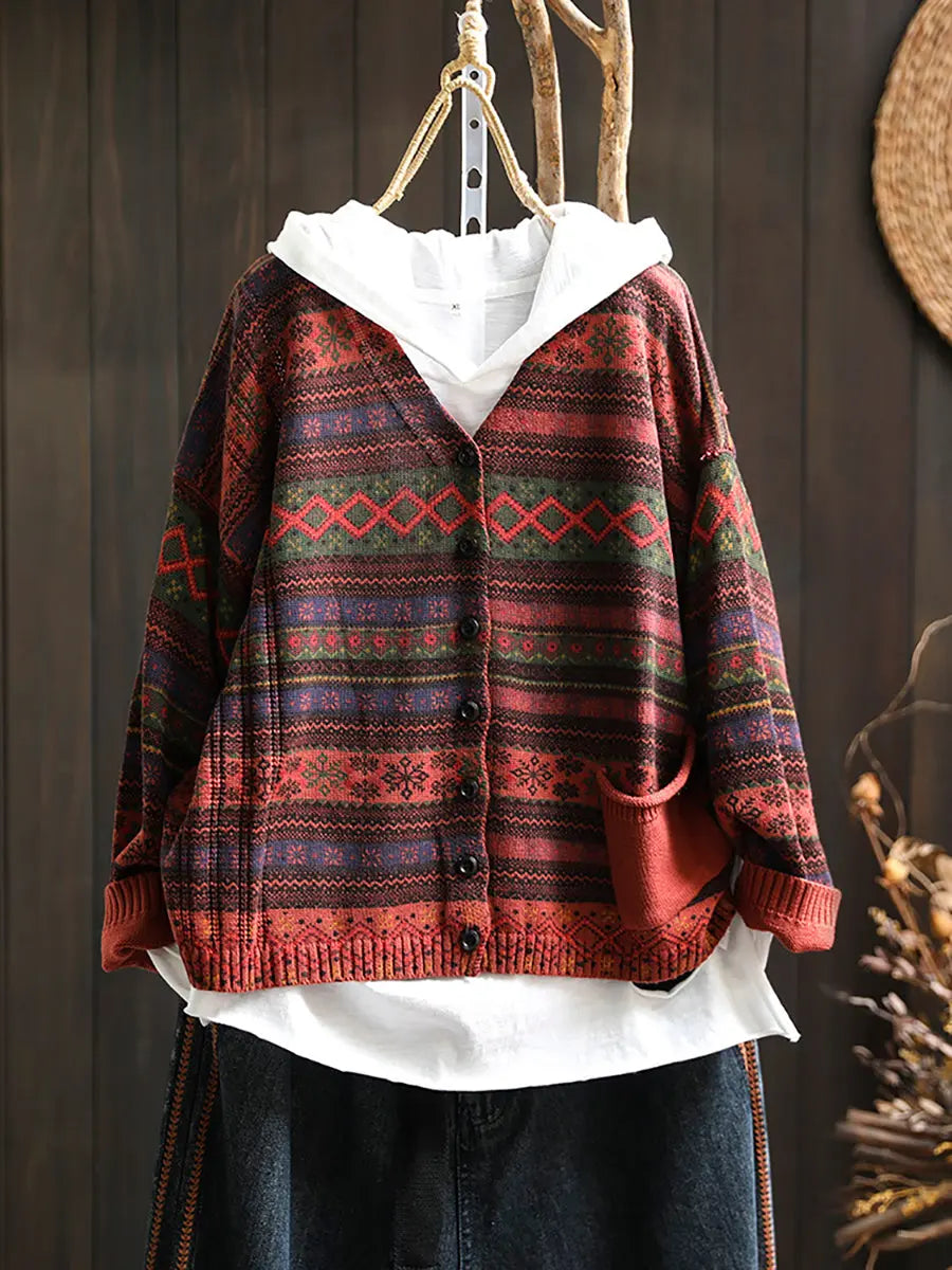Geometric Knitted Sweater