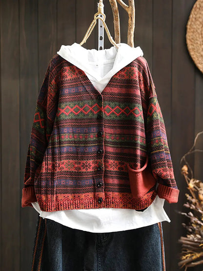 Geometric Knitted Sweater