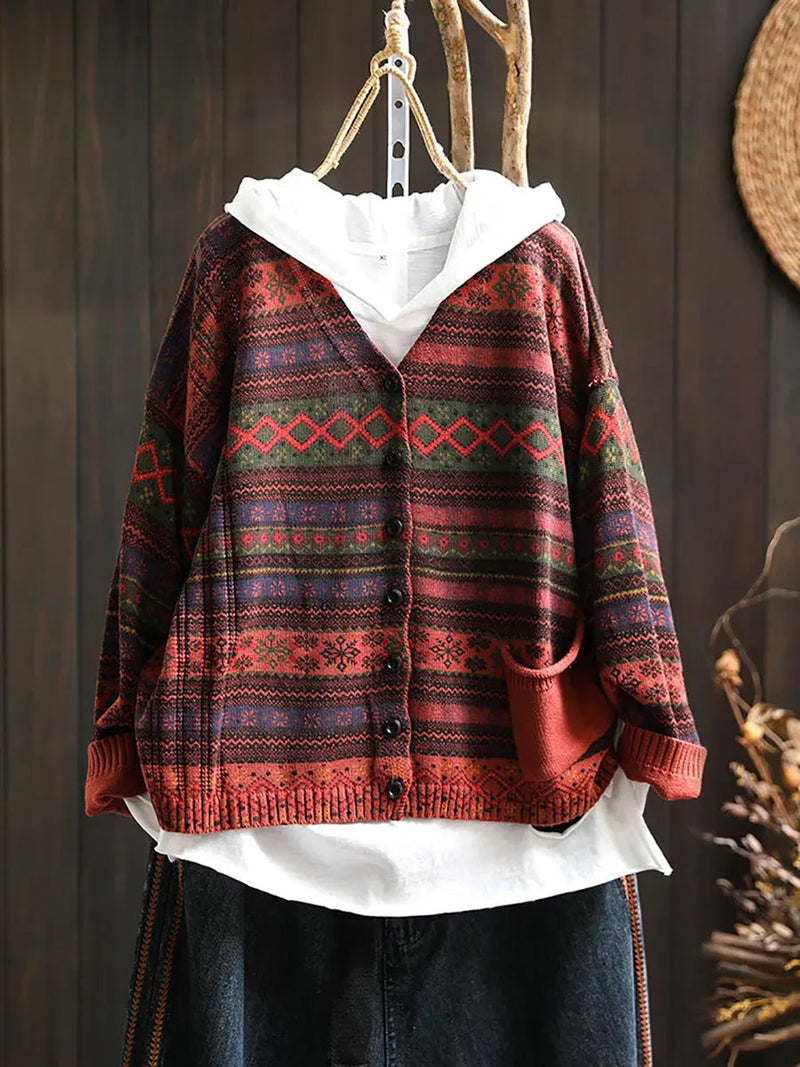 Geometric Knitted Sweater