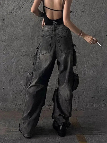 Baggy Y2k Goth Cyber Halloween Pants