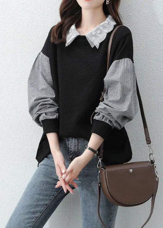 False Two Pieces Cotton Sweatshirt Fall