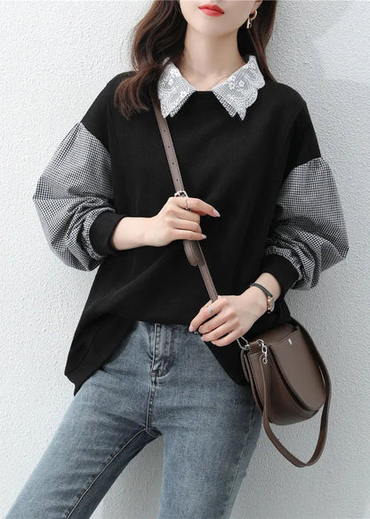 False Two Pieces Cotton Sweatshirt Fall