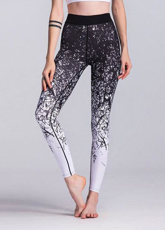 Black Print Slim Jogging Cotton Pants Spring Ly1933