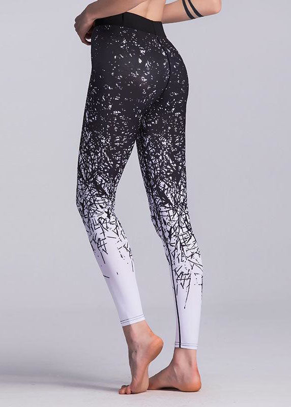 Black Print Slim Jogging Cotton Pants Spring Ly1933