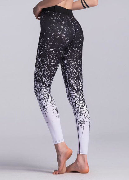 Black Print Slim Jogging Cotton Pants Spring Ly1933